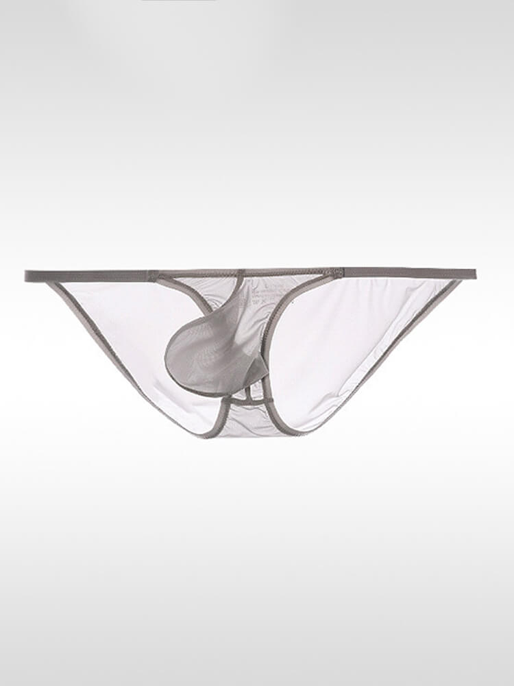 Men's Sexy Sheer Low-Rise Pouch Ultra-Thin Briefs