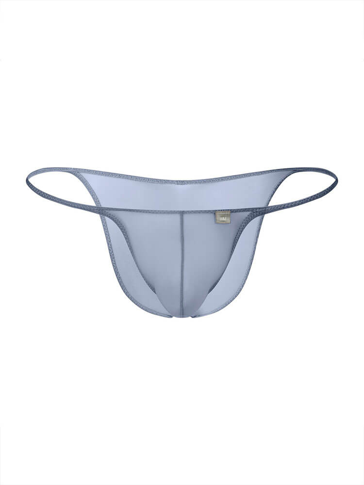 Men's Sexy Semi-Covering Ice Silk Bikini Thong