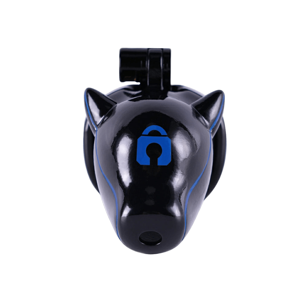 Furjoi Drone Hood Chastity Cage Blue