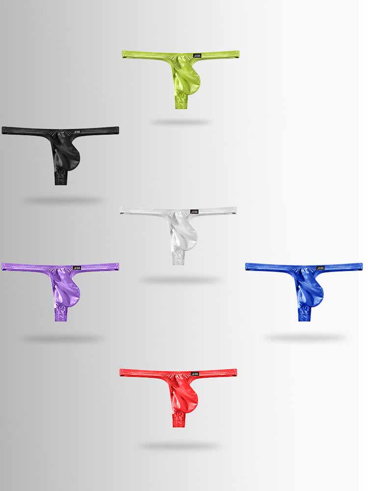 Men's Solid Color Sexy U-Convex Pouch Thong