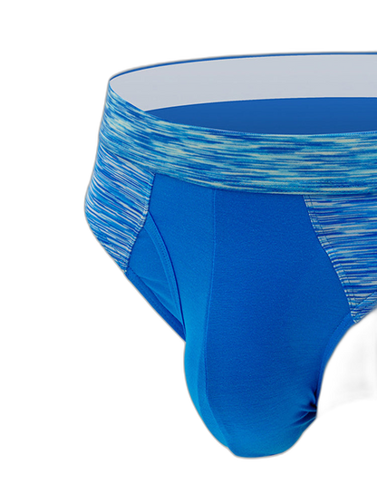2 Pack Men's Breathable Spell Color Butt Lifting Briefs