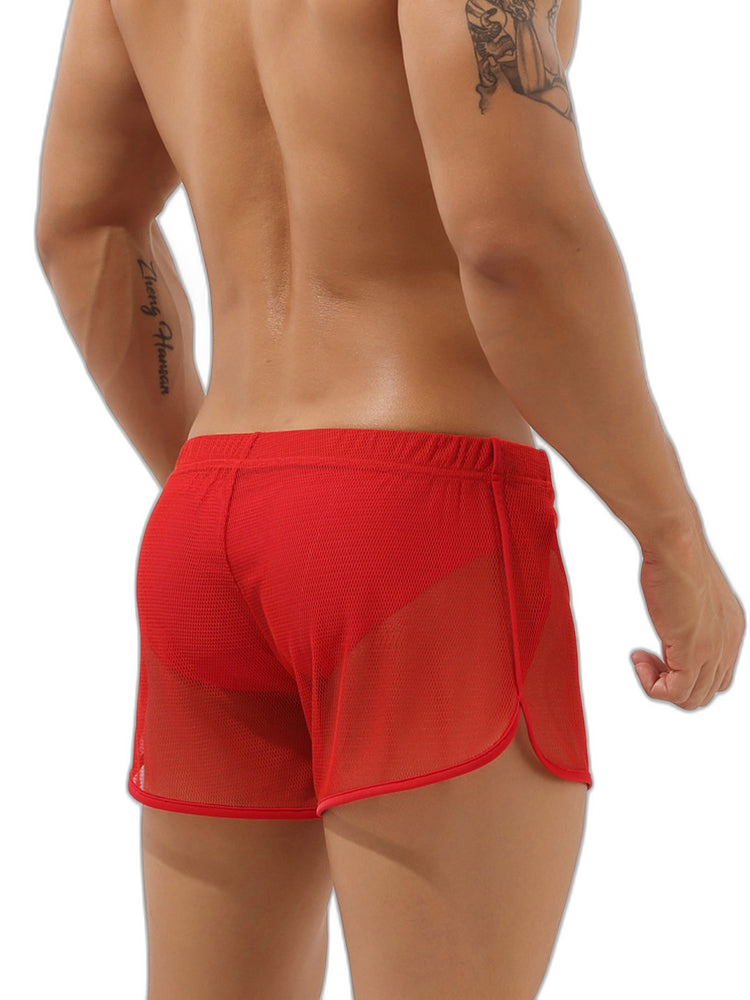 Men’s Sexy See Through Mesh Boxer Shorts