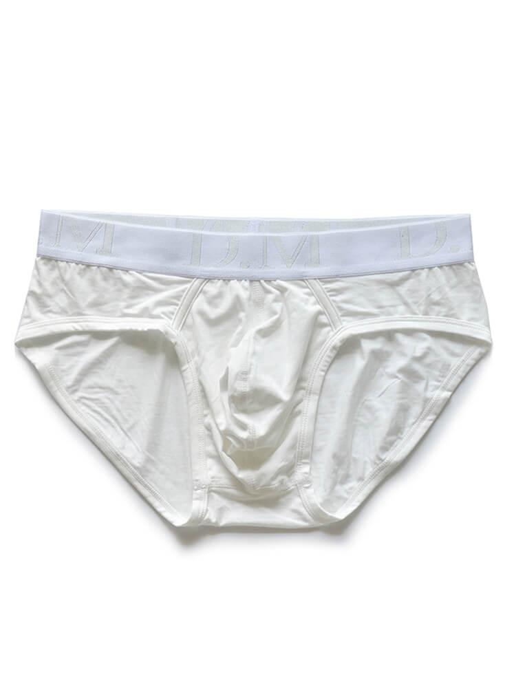D.M Men's Minimalist Solid-Color Modal Briefs