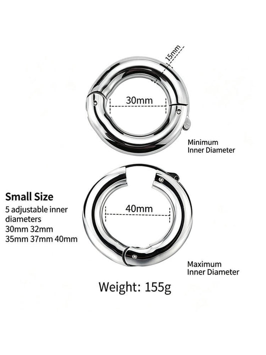 Erotic Adjustable Zinc Alloy Penis Ring