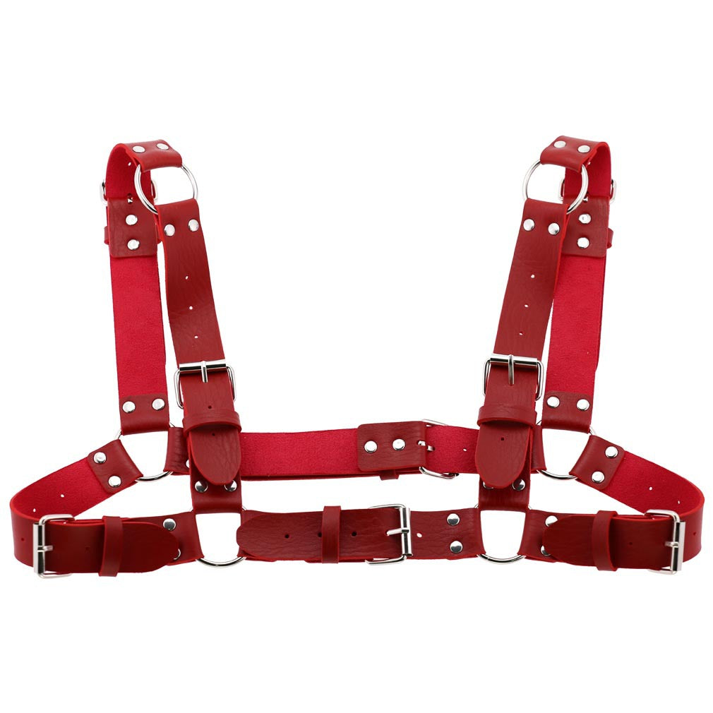 Unisex Adjustable Punk Leather Harness