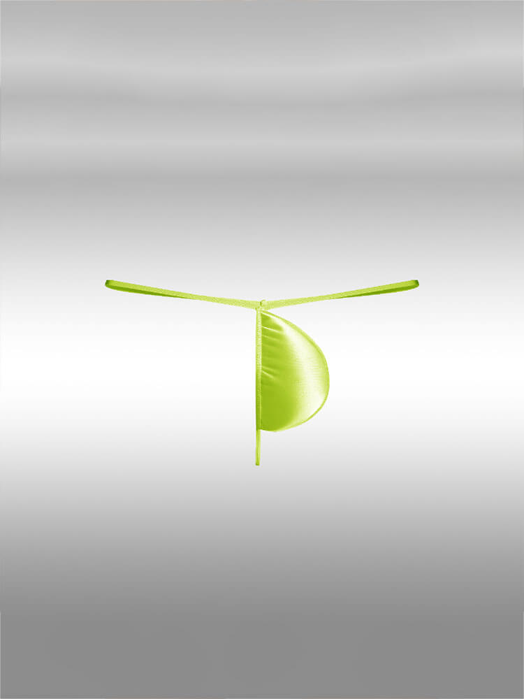 Men's Sexy Thin-Strap Ice Silk Low-Waist Seamless Thong