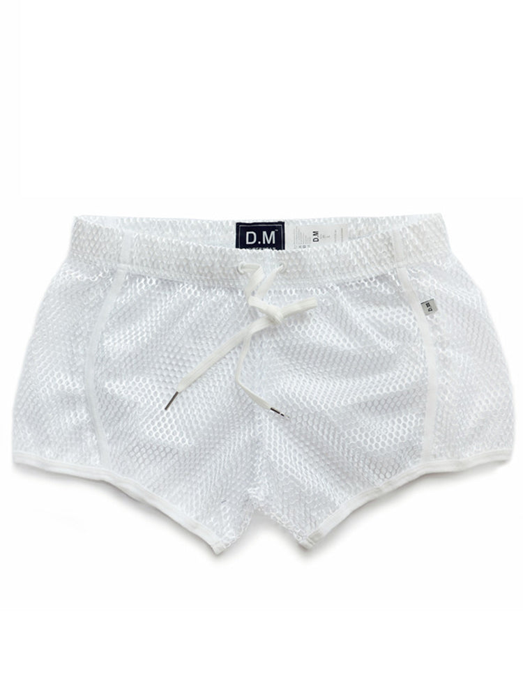 D.M Sexy Mesh Breathable Home Boxer Shorts