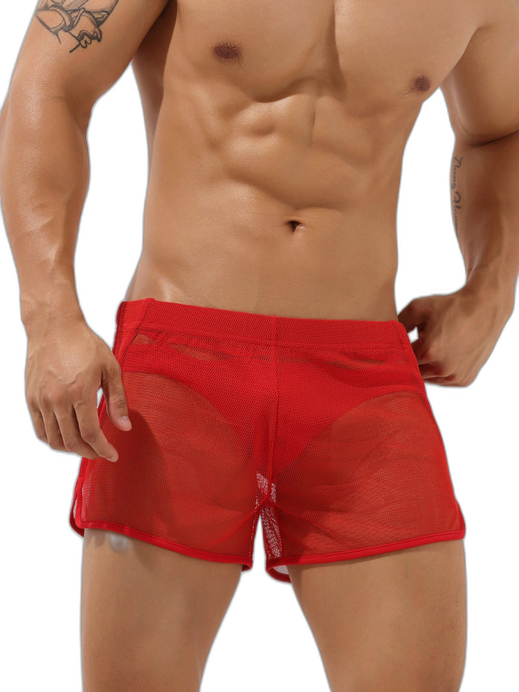 Men’s Sexy See Through Mesh Boxer Shorts