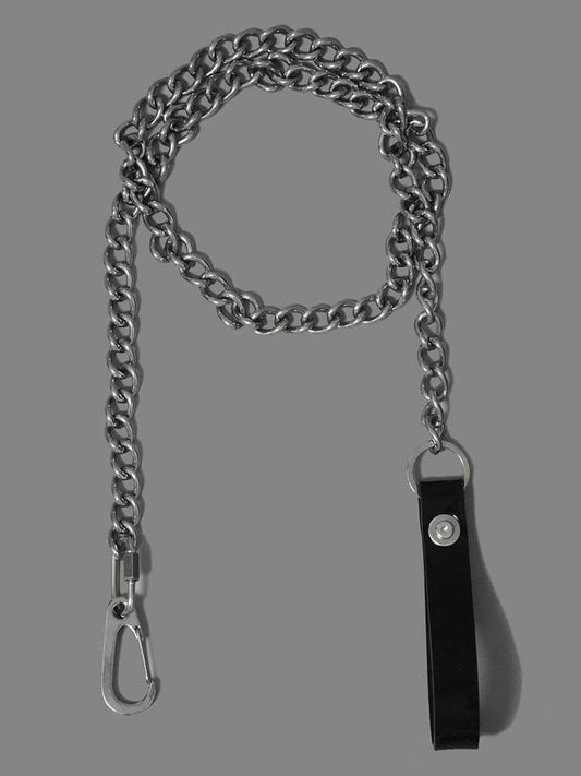 BDSM Silicone Handle Stainless Steel Traction Chain