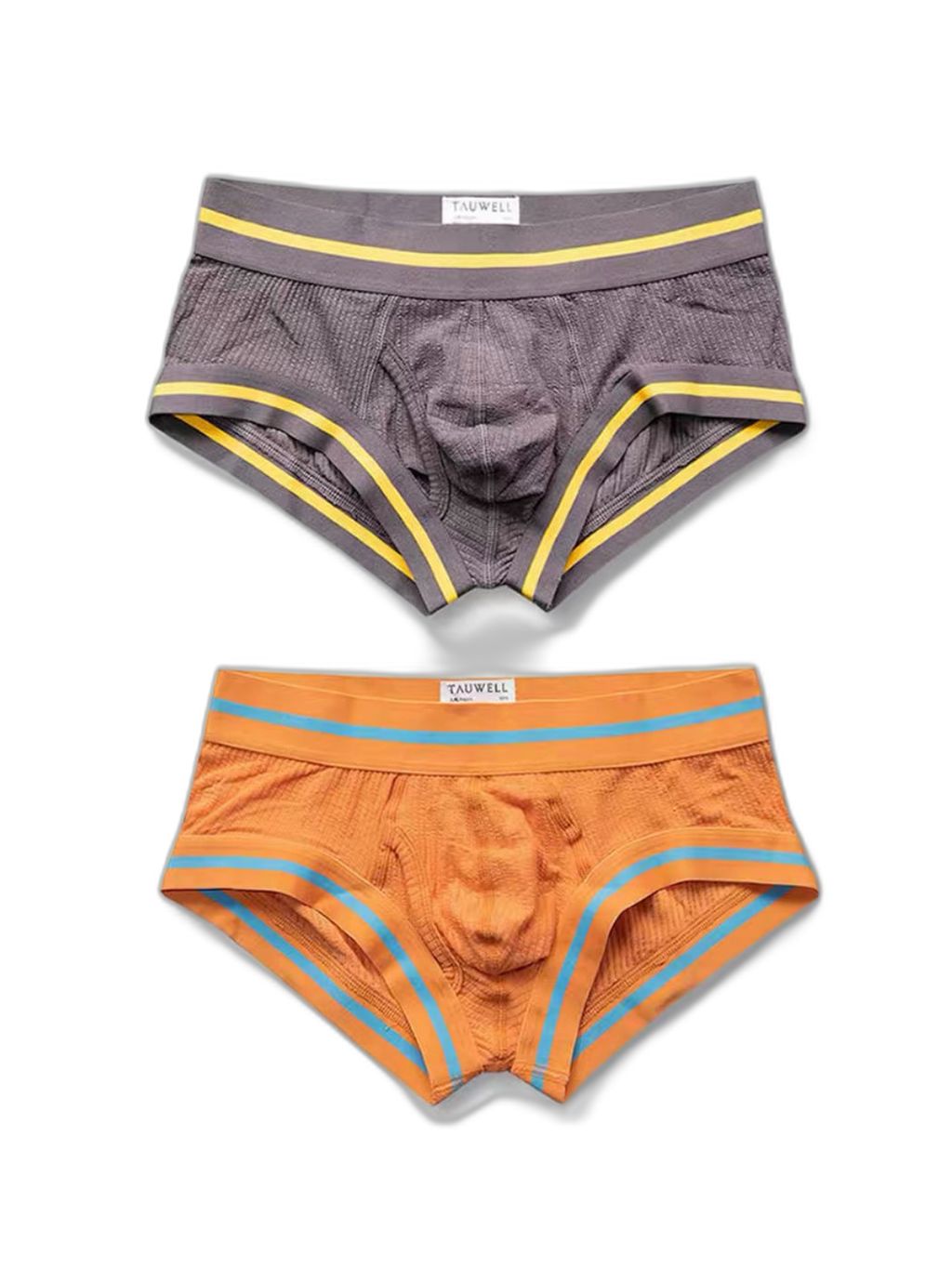 2 Pack Men's Spliced Color Trunks with Functional Fly