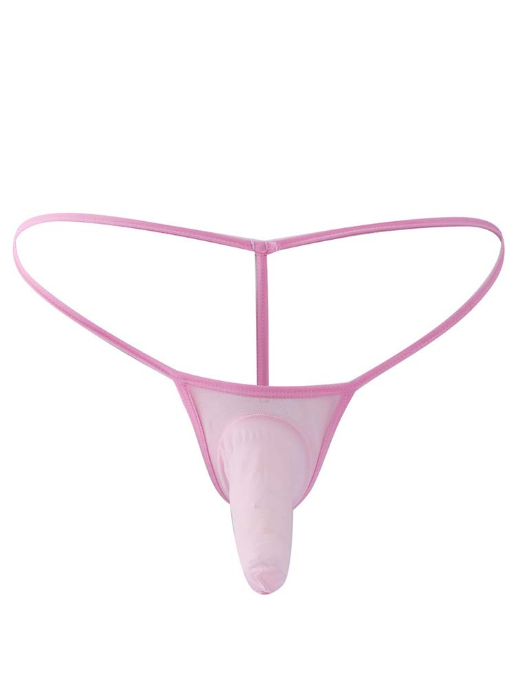 Men's Elephant Nose Thin Transparent Thong