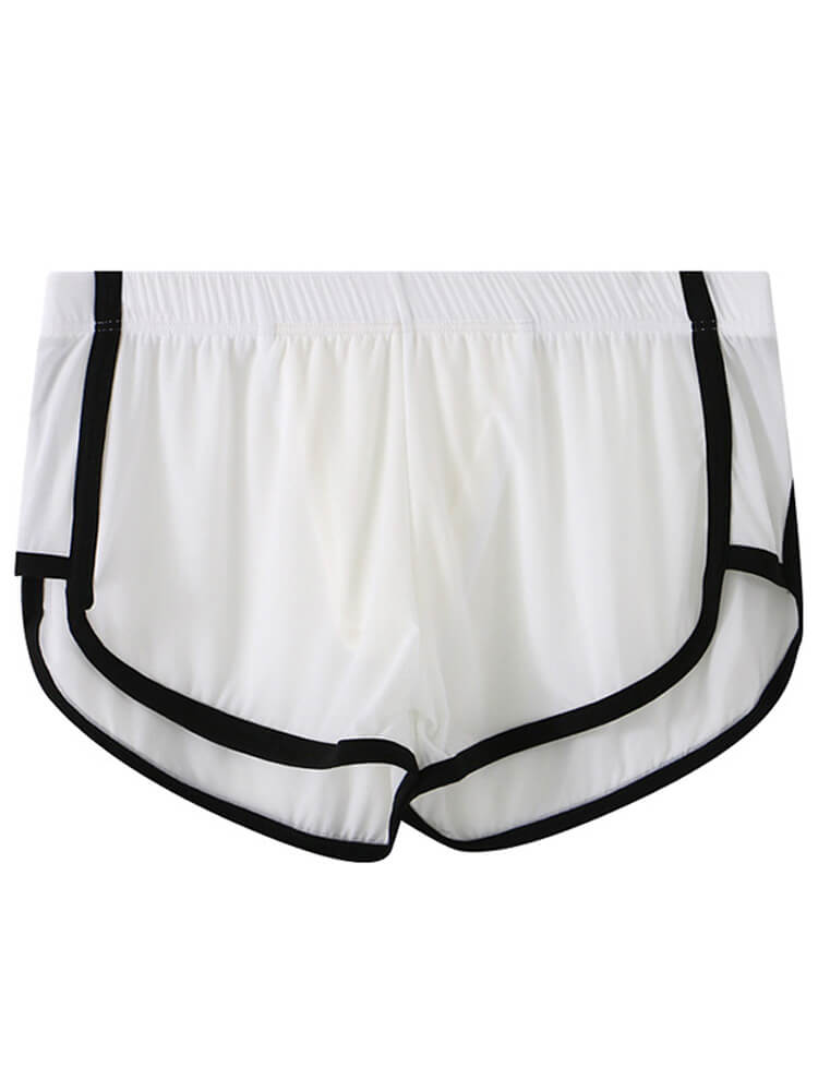 Men's Mesh Ice Silk Breathable Striped Trunks