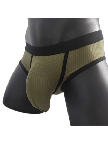3 Pack Men's Seamless Comfort Large Supportive Pouch Sexy Low-Rise Briefs