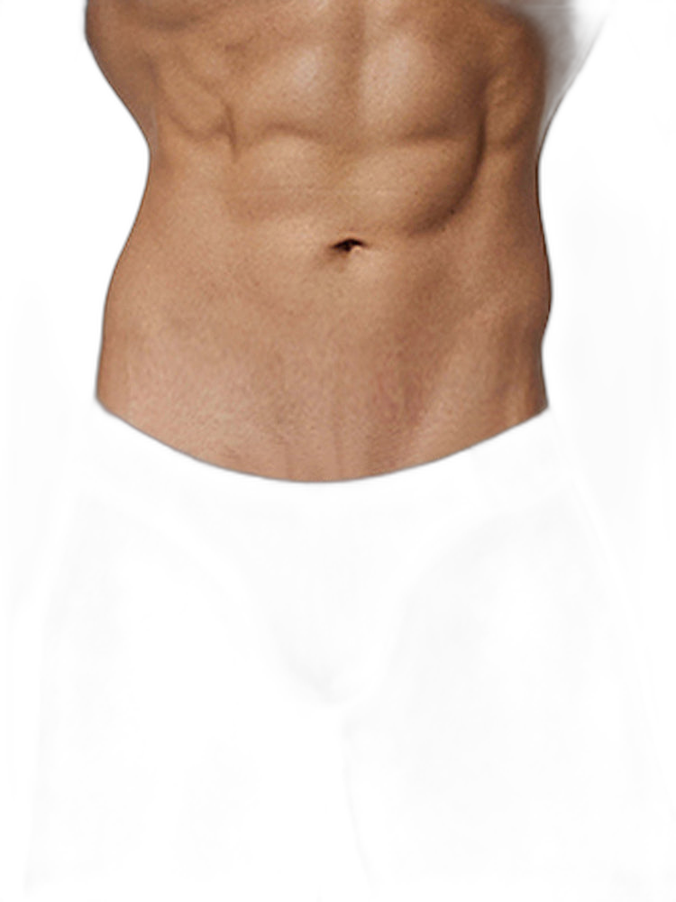 2 Pack Men's Low-Rise High-Cut Ribbed Cotton Bikini