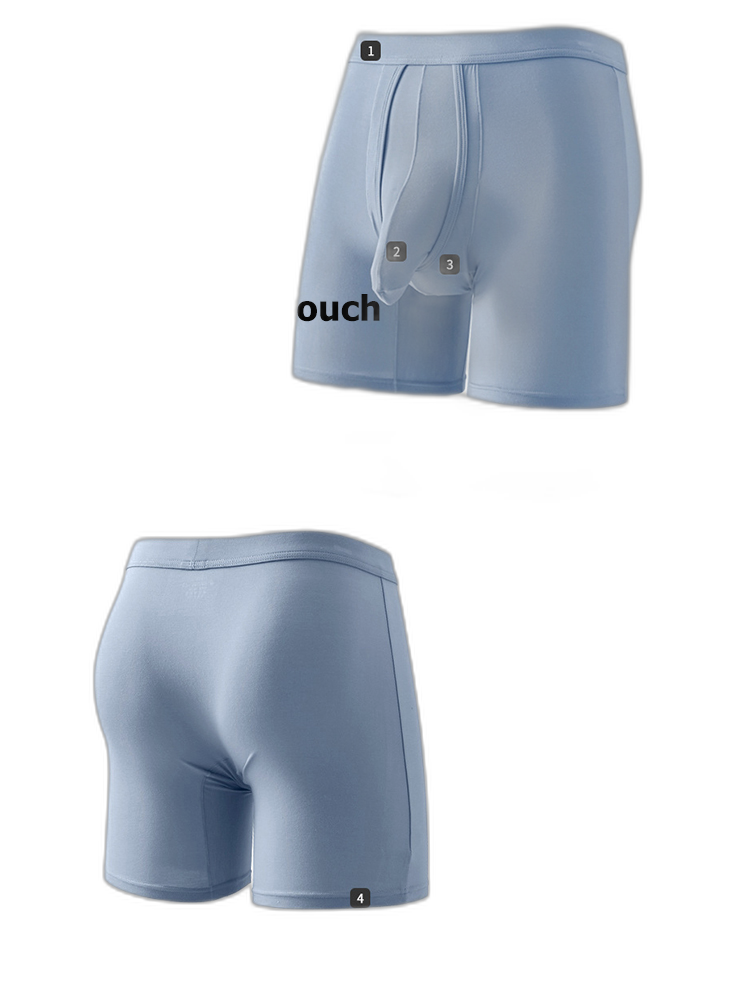 Sexy Separated Ball Pouch Boxer Briefs For Men