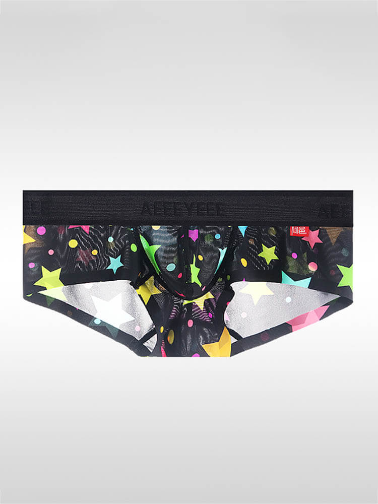 Men's Sexy Seamless Zebra Leopard Print Trunks