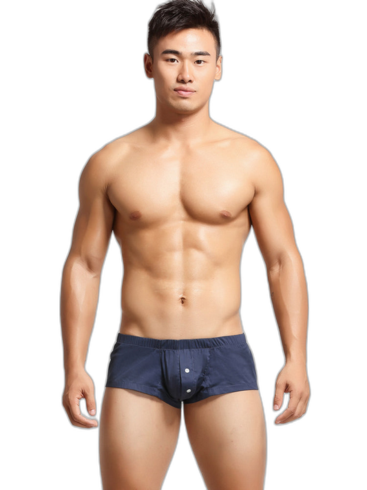 Men’s Breathable Trunks with Button Fly