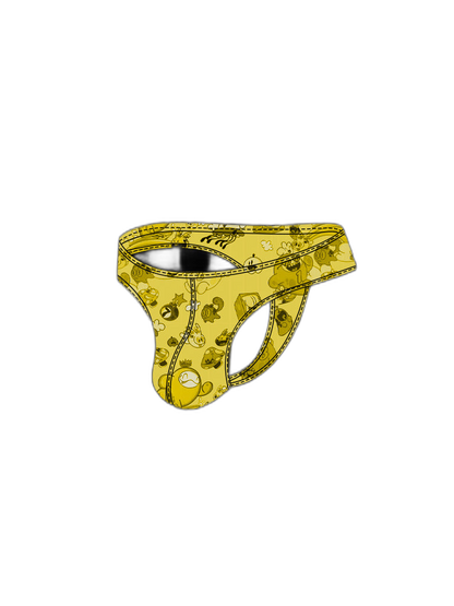 2 Pack Men's Low-Rise Sexy Print Thong