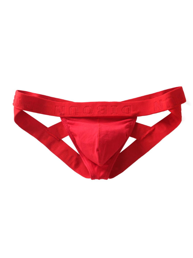 Cotton U Bulge Pouch Double Jockstrap
