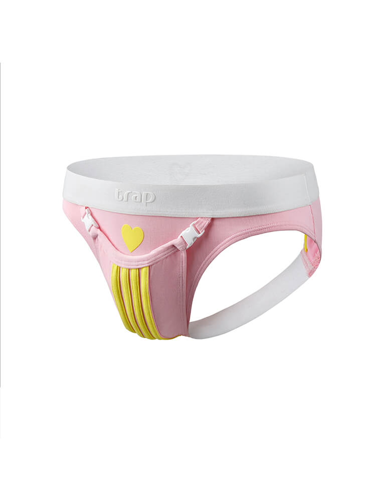 Men's Sexy Heart Print Detachable Jockstrap