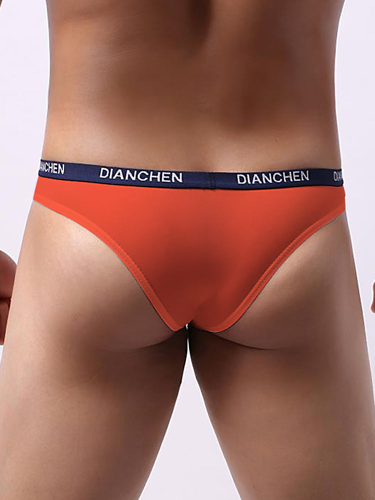 4 Pack Men's Sexy Comfortable Ice Silk Breathable Thong