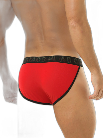 3 Pack Men's Large Pouch Button Waistband Briefs