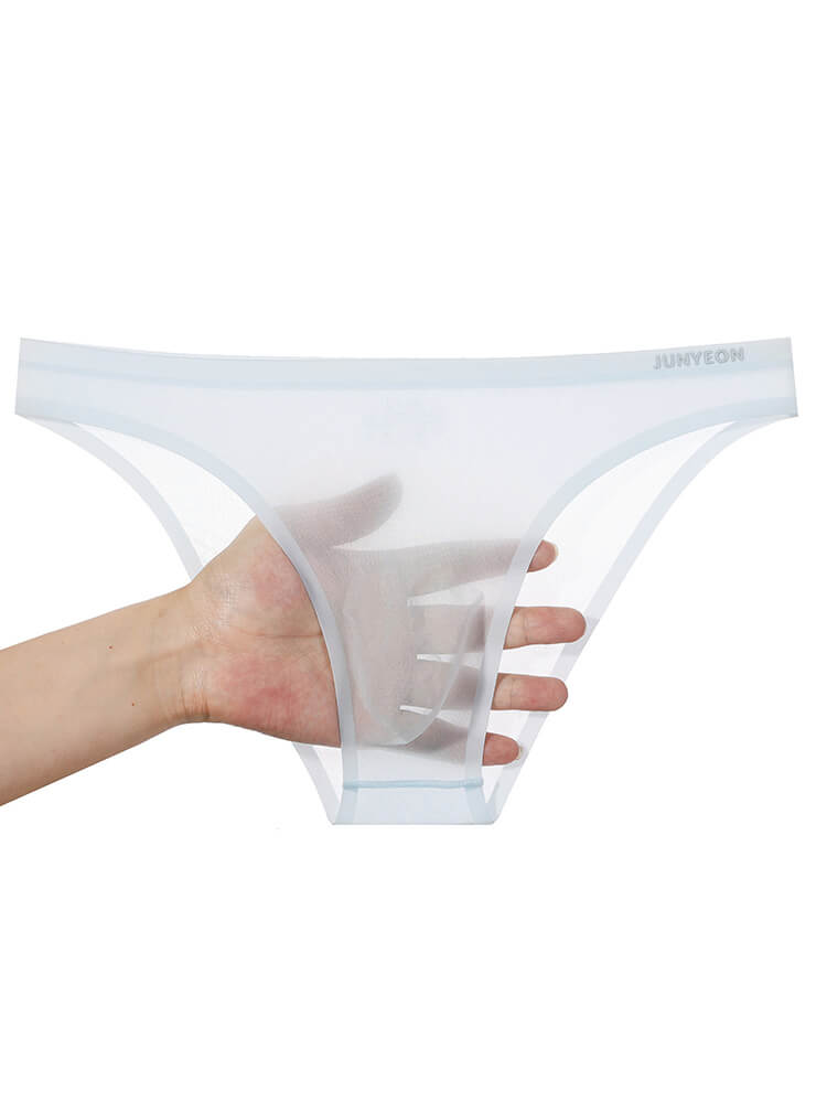 Men's Sexy Sheer Breathable Ice Silk Briefs