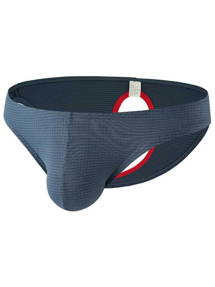 Men's Sexy Low-Rise Slim-Fit Back-Opening Briefs
