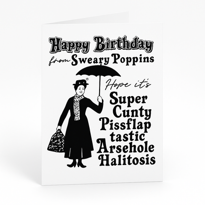 Sweary Poppins | Chaotic Card