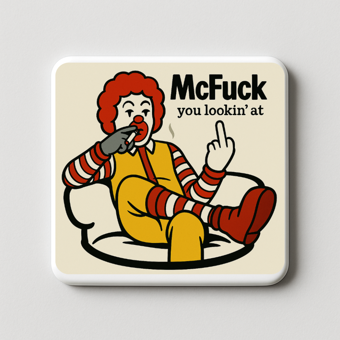 McFuck you lookin' at | Mischievous Magnet | 5cm x 5cm
