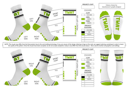 TWAT  | Cotton Crew Socks | Mid-length