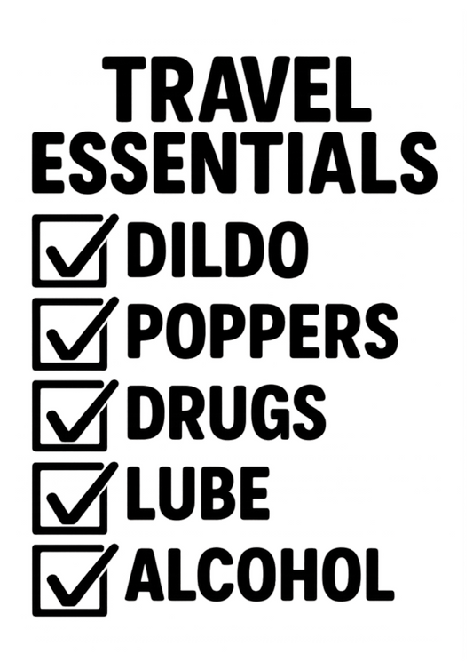 Travel Essentials  | Problematic Prints | Wall Print A5