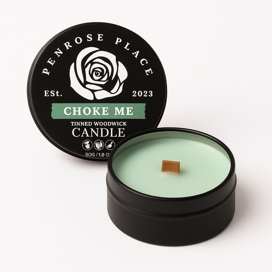 Choke Me | Tinned Woodwick Candle (Apple)