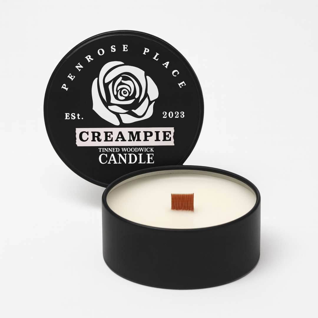Creampie | Tinned Woodwick Candle (Vanilla)