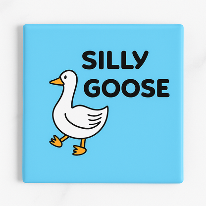 Silly Goose | Mischievous Magnet | 5cm x 5cm
