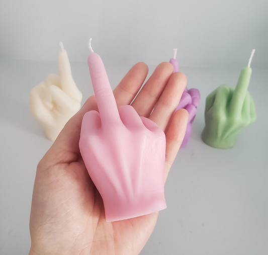 Middle Finger Candle | Jasmine | Pink | Fuck U