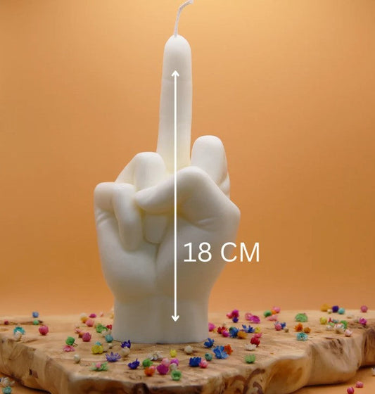 XL Middle Finger - Apple |  Green | 18cm | Fuck U | Candle