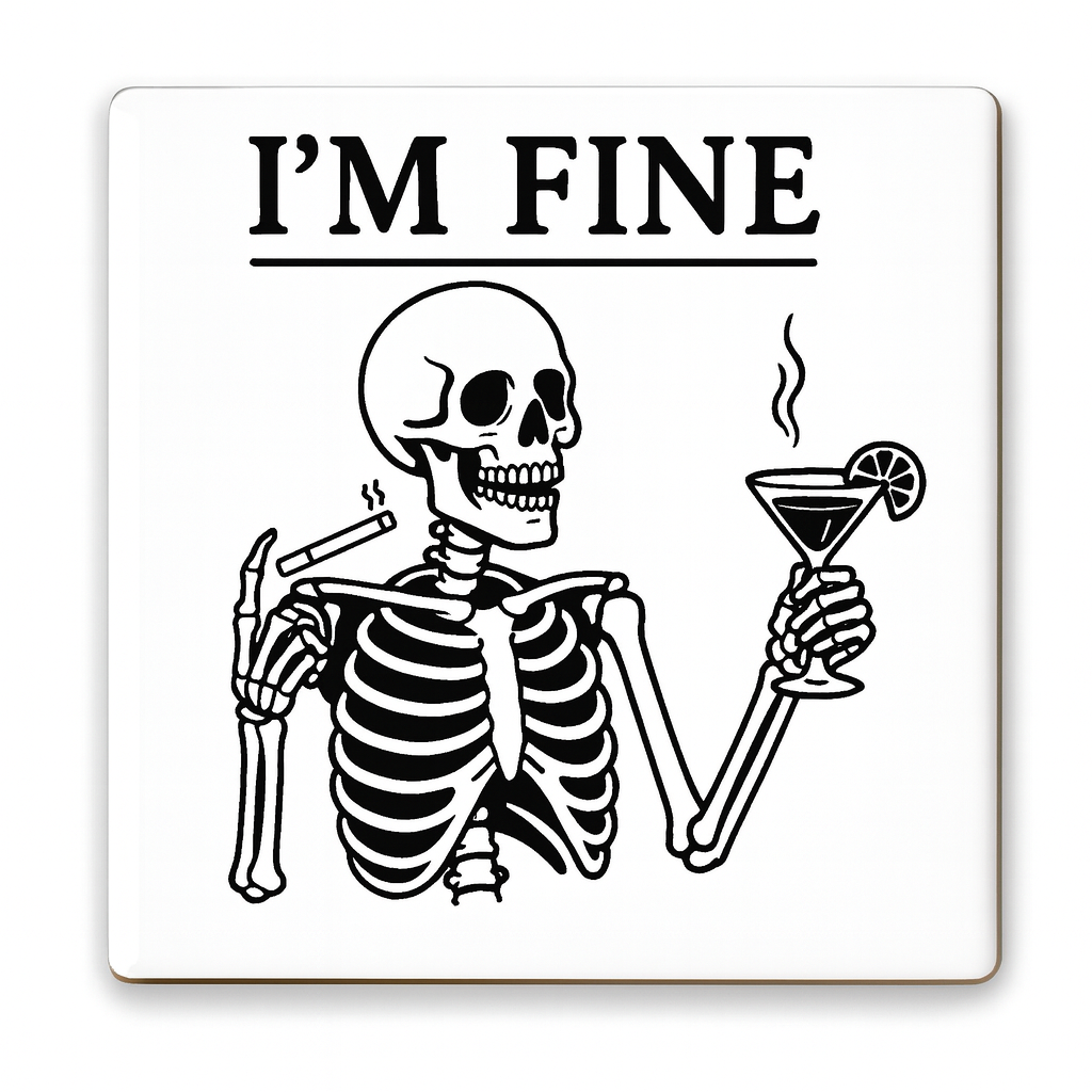 I'M Fine | Mischievous Magnet | 5cm x 5cm