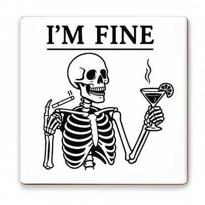 I'M Fine | Mischievous Magnet | 5cm x 5cm