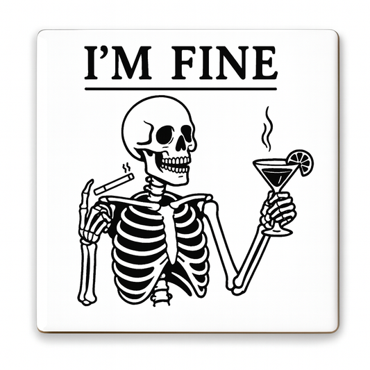 I'M Fine | Mischievous Magnet | 5cm x 5cm
