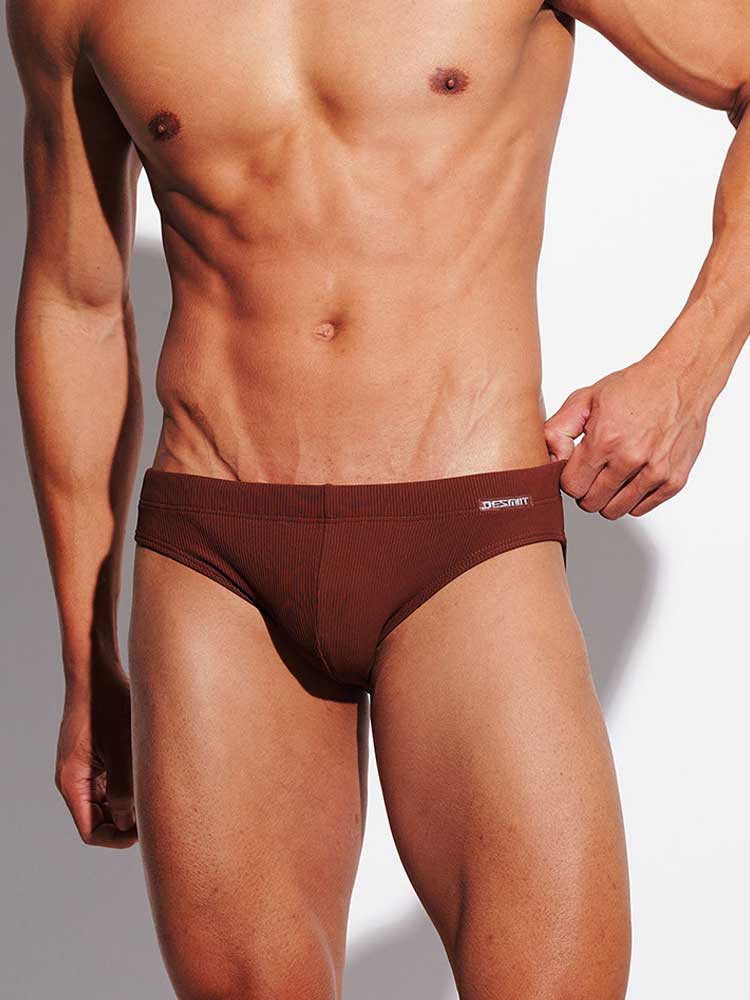 Men's Solid Quick Dry Low-Rise Sexy Swim Briefs