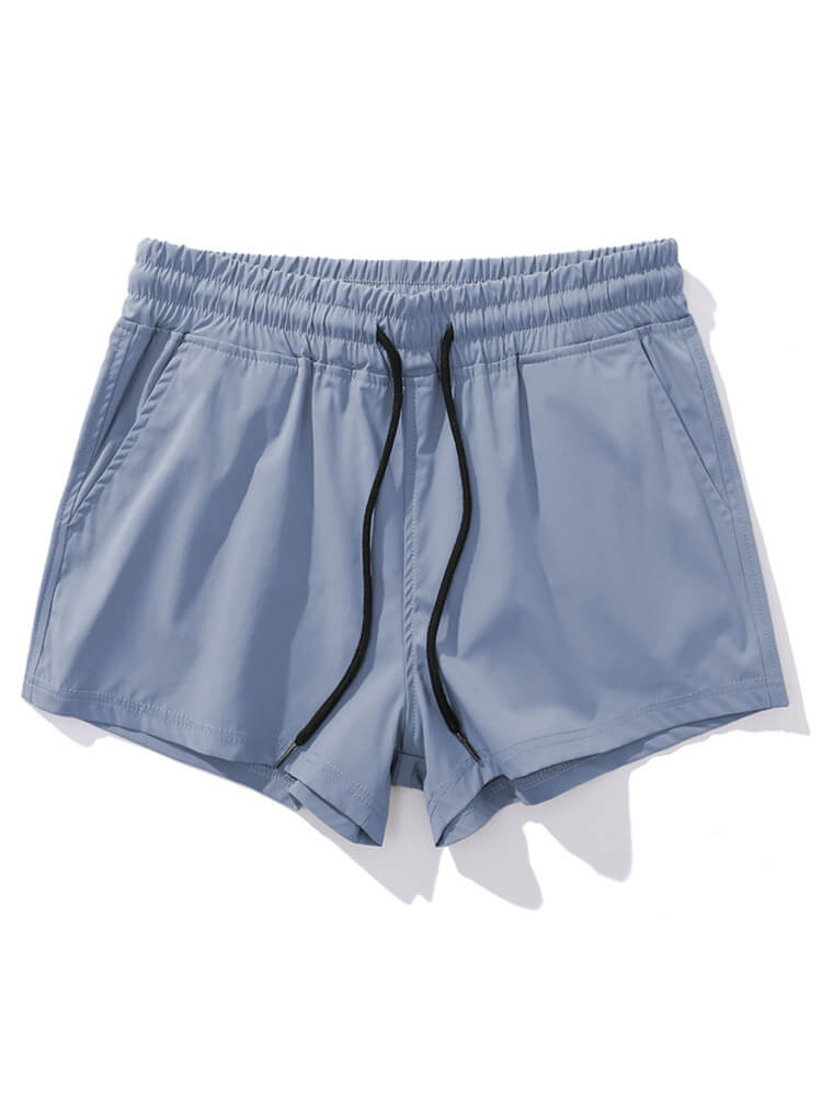 Men's Solid Color Quick-Drying Fitness Shorts