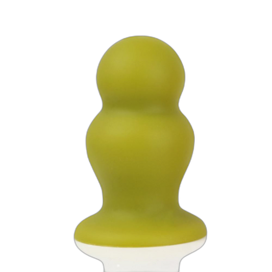 Puke - Small Anal Plug - Silicone Butt Plug - Ribbed Butt Plug