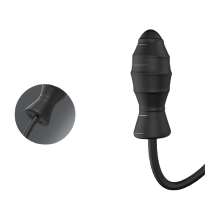 Spiral - Inflatable Butt Plug - Silicone Anal Plug