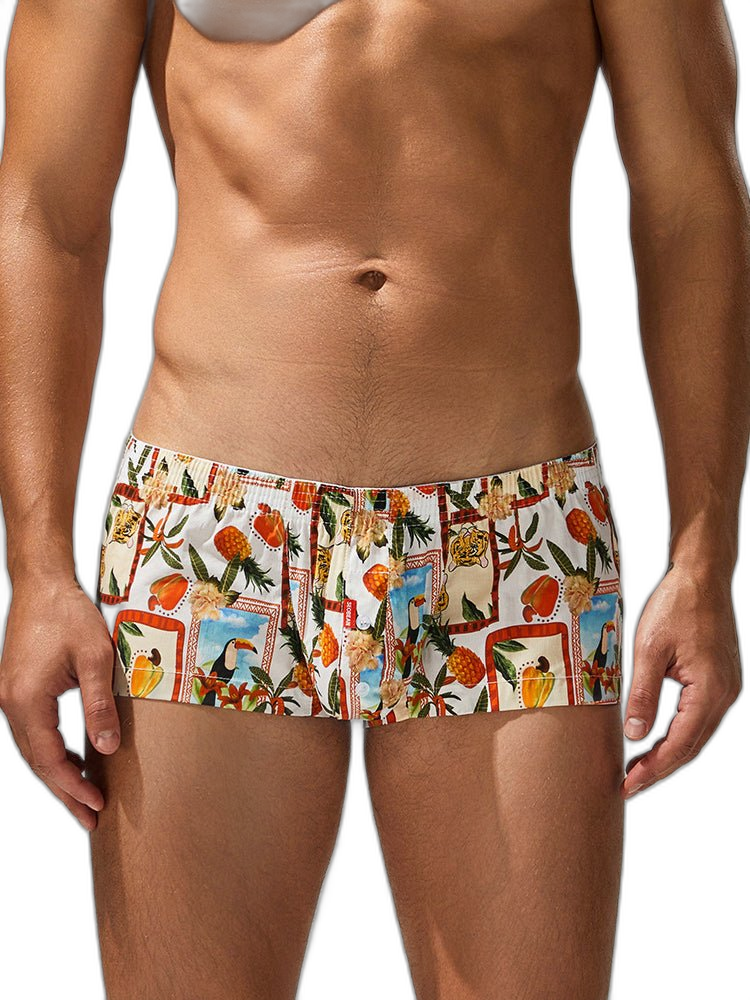 2 Pack Men's Printed Pure Cotton Trunks