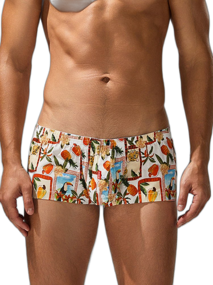 2 Pack Men's Printed Pure Cotton Trunks