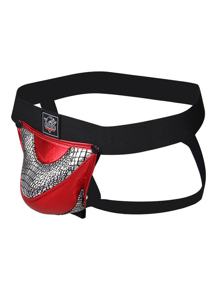 Men's Detachable Colorblock Pouch Hip-Lifting Jockstrap