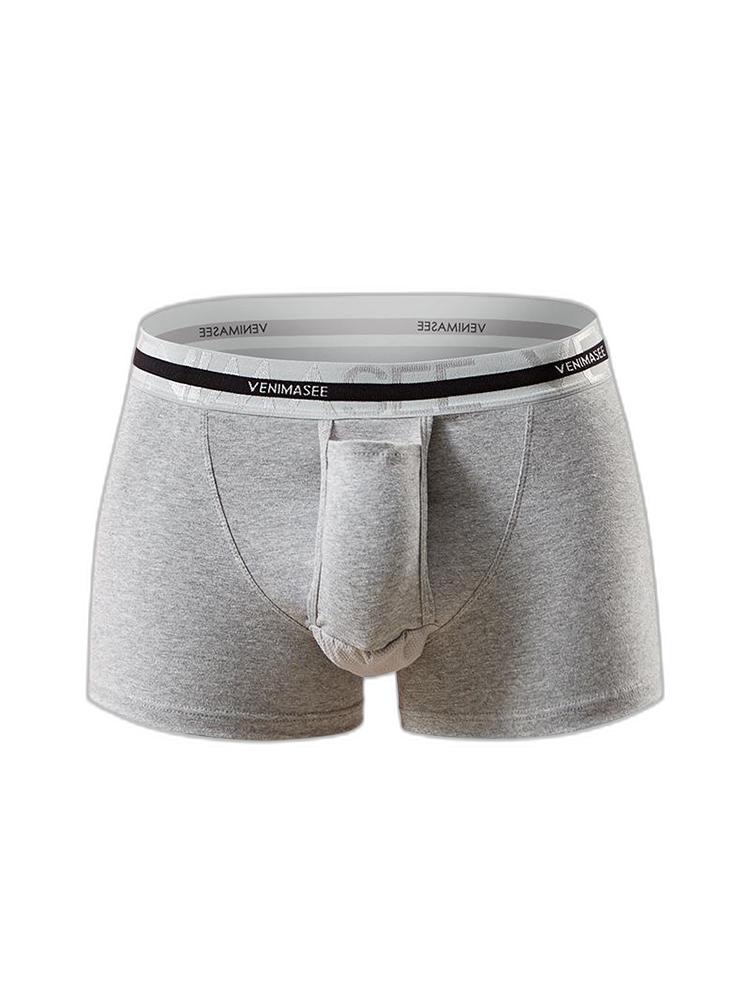 Men's Separate Ball Pouch Cotton Trunks