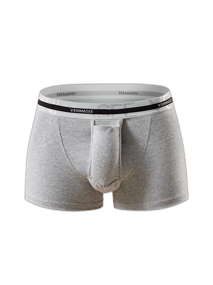 Men's Separate Ball Pouch Cotton Trunks