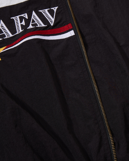 American Retro Embroidered Color-Blocked Deconstructed Flight Jacket